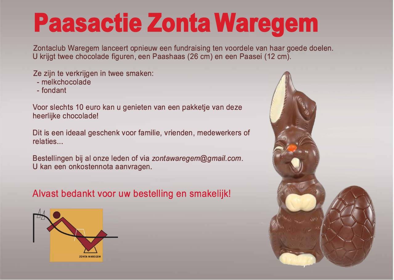 Zin in lekkere paaschocolade en meteen ook goede doelen helpen steunen? Dan is bestellen de boodschap! Alvast dank!