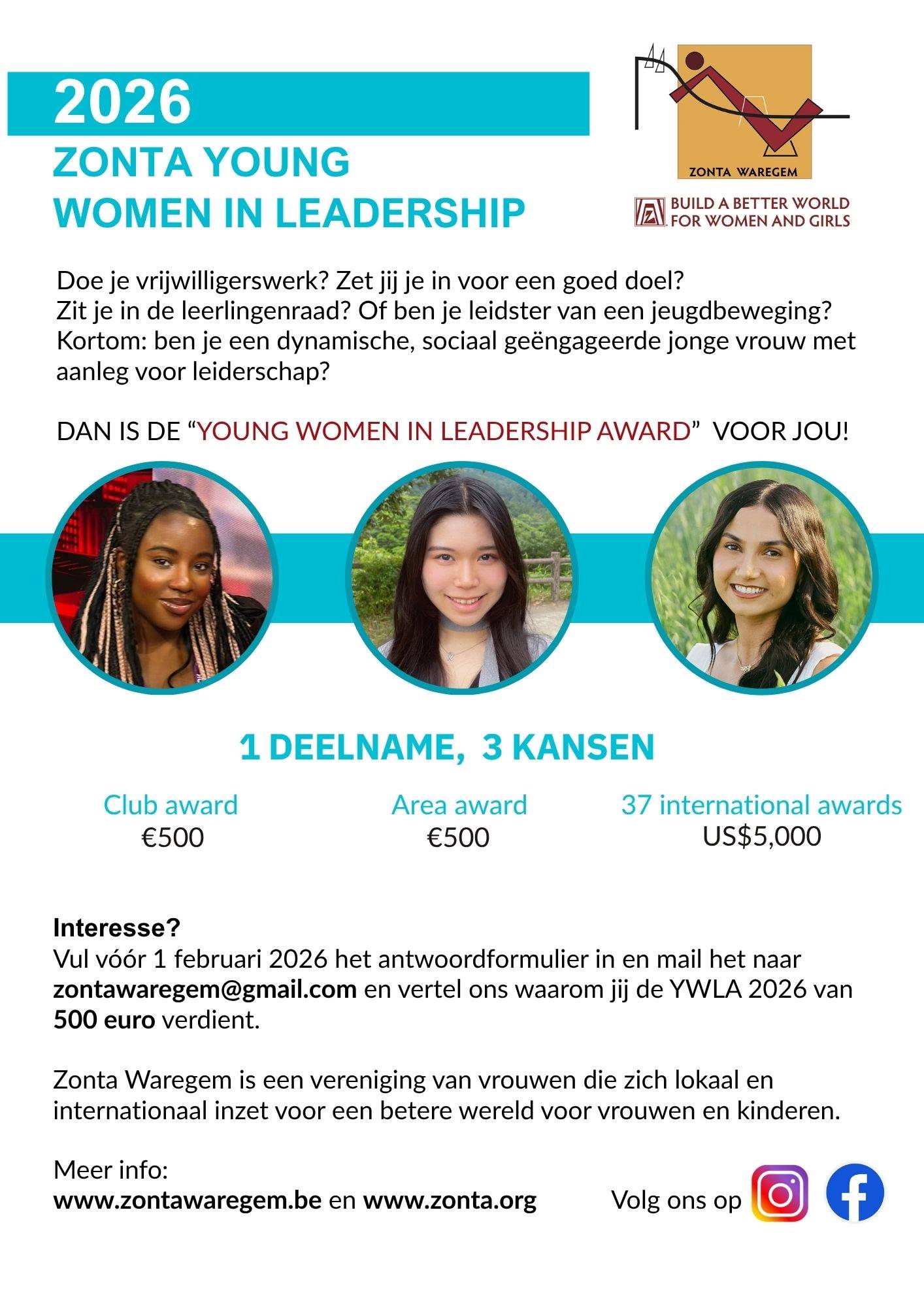 Zonta Young Women in Leadership award 2026